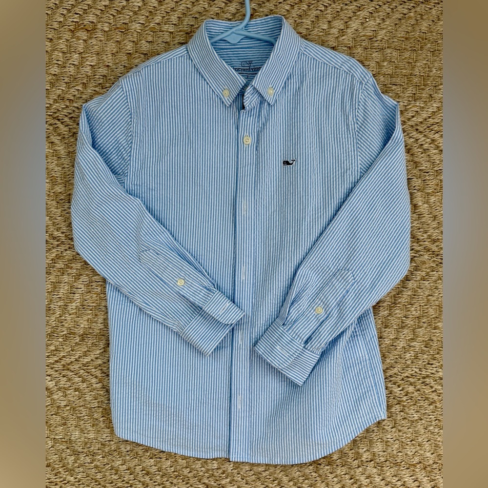 Vineyard Vines Blue Casual Button Down Shirt